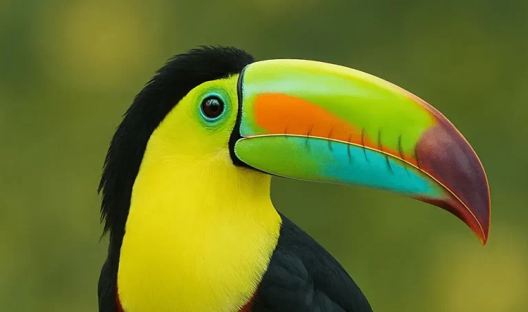 ave exótica, bonito y de color café en un bosque