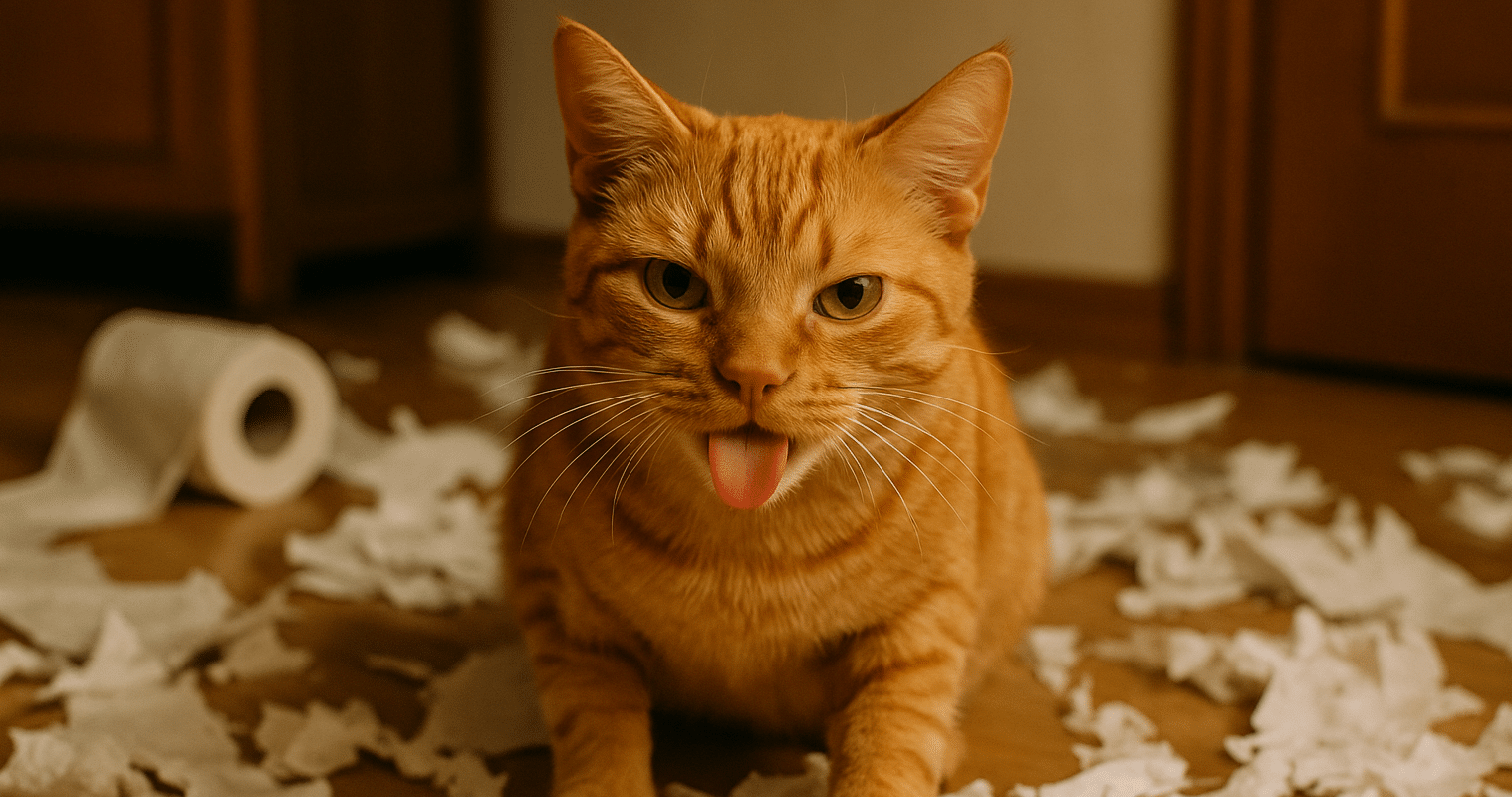 Un nombre para mi gato travieso, bonito y de color café en un bosque