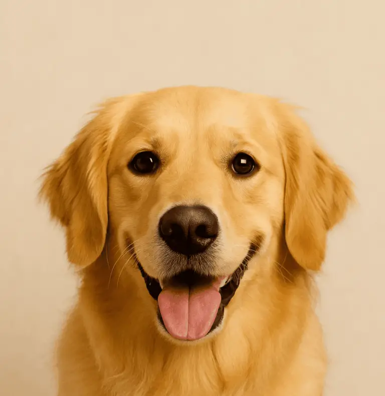 perro sonriendo representando la idea de nombres origianles
